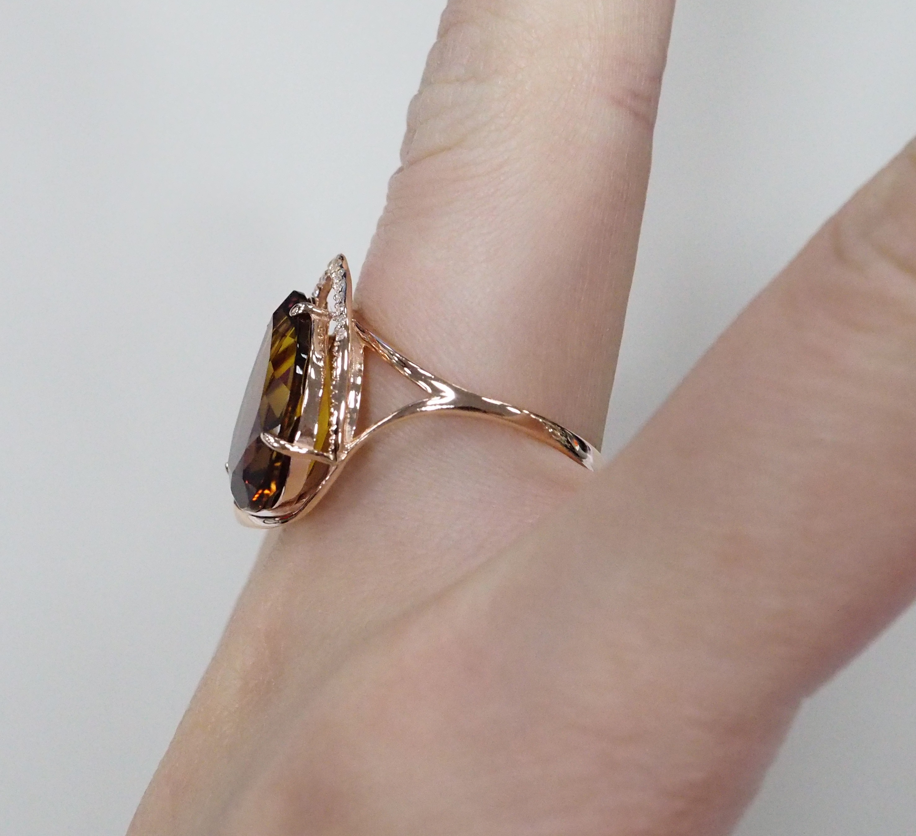 Серебряное кольцо с аметрином